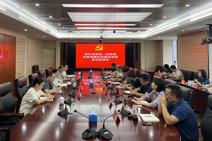 省社党组第一巡察组向辉隆投资集团党委反馈巡察情况