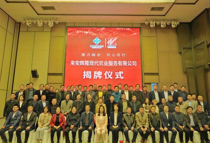 来安辉隆现代农业服务有限公司举行揭牌仪式