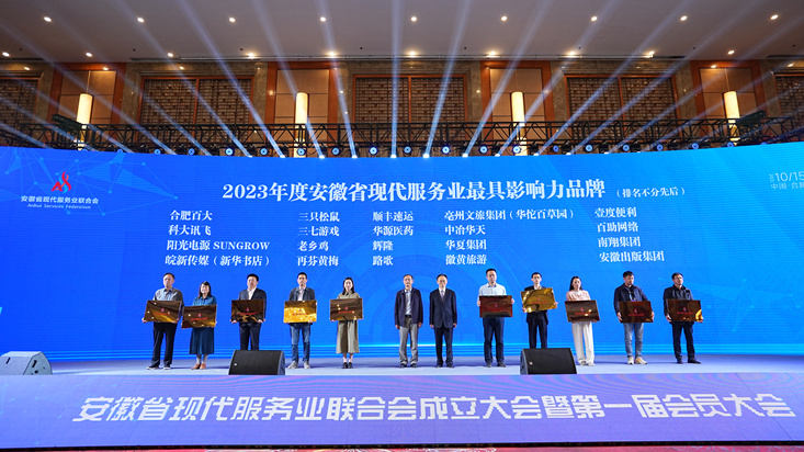 2023安徽省现代服务业最具影响力二十大品牌发布，辉隆荣耀上榜